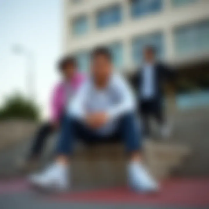 Stylish outfit combinations featuring the 24 Numara Converse in various settings