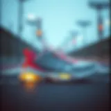 Stylish athletic footwear showcasing innovative design