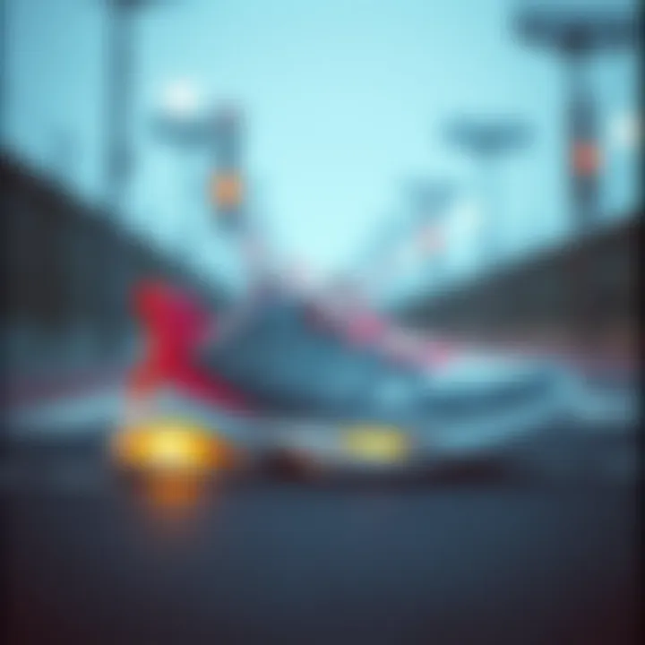 Innovative Design in Athletic Footwear Stylish athletic footwear showcasing innovative design