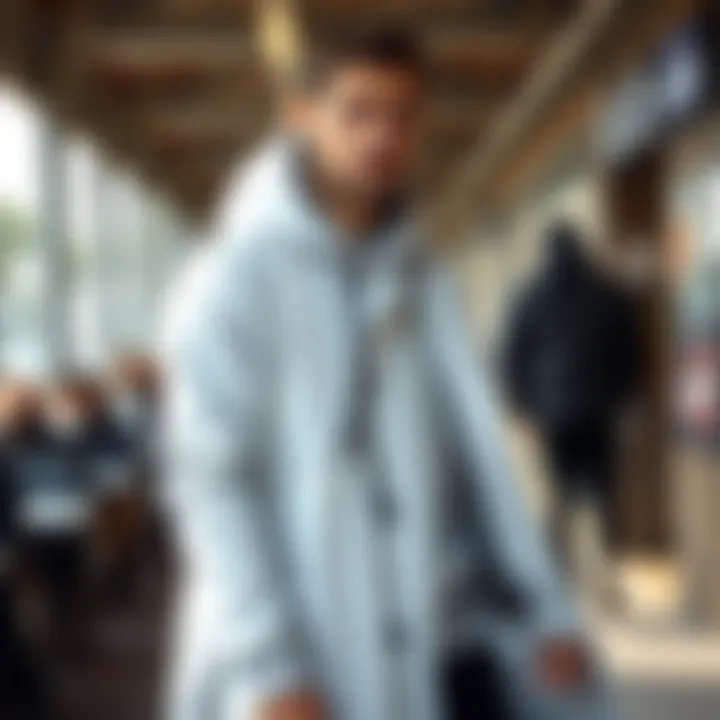 Versatile styling options with long coat in a casual environment