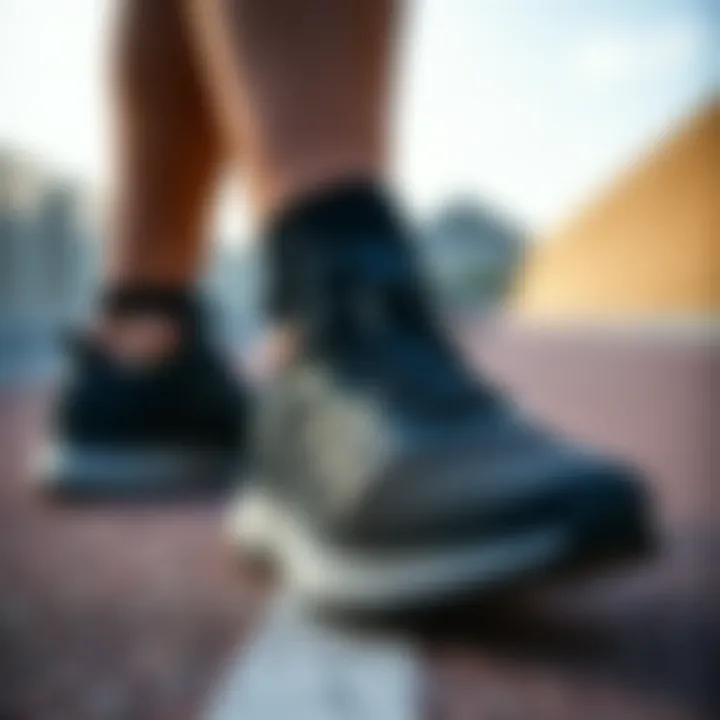 Versatile Sports Footwear Dynamic black Adidas footwear suitable for various sports activities