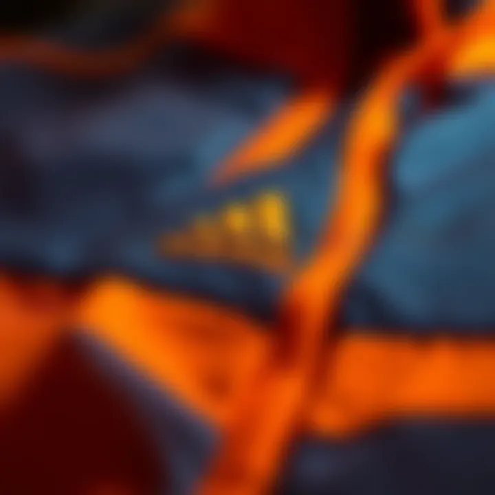 Quality Fabric of adidas Tracksuit Close-up of high-quality fabric used in adidas tracksuit