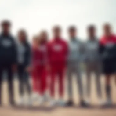 Athletic Unity in adidas Tracksuits Group of athletic individuals wearing adidas tracksuits