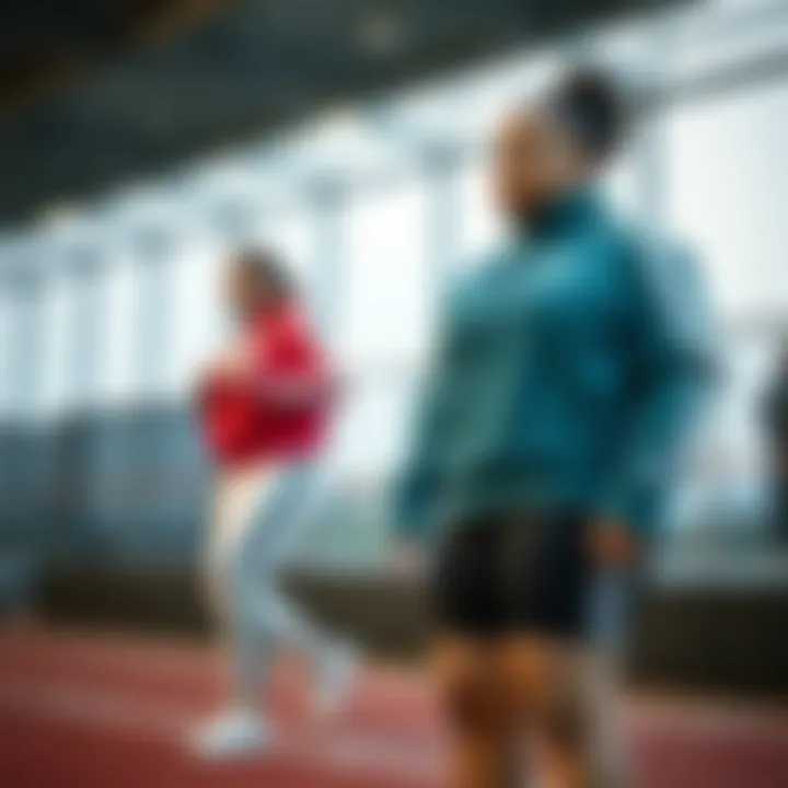 Fashion-forward plus-size athletic outfit