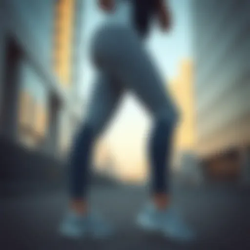 Modern Athletic Aesthetics Adidas leggings showcasing modern athletic style