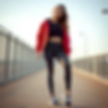 Trendy Outfit Pairing Stylish adidas leggings paired with trendy outfit