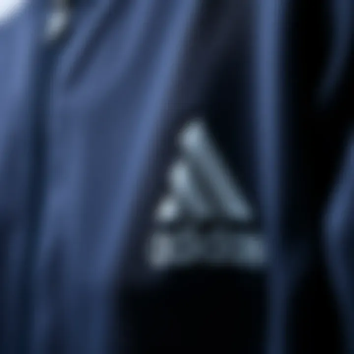 Fabric Quality of the New Adidas Tracksuit Close-up of high-quality fabric used in Adidas tracksuit