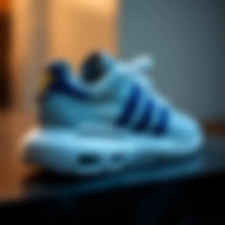 Texture and Quality of Adidas Sneakers Close-up of Adidas sneaker highlighting texture and quality