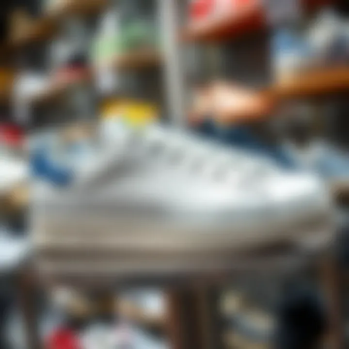 Adidas Stan Smith on display at a sneaker exhibition