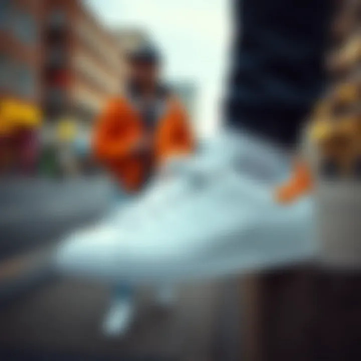 Adidas Stan Smith paired with casual streetwear