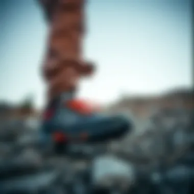 Durability test of Adidas Terrex AX2R GTX in rugged terrain