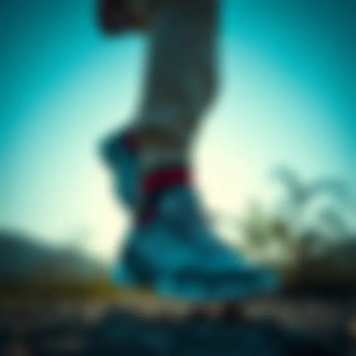 Stylish combination of adidas Terrex shoes with outdoor apparel