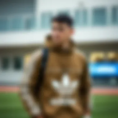 A stylish unisex sports outfit featuring Adidas branding.