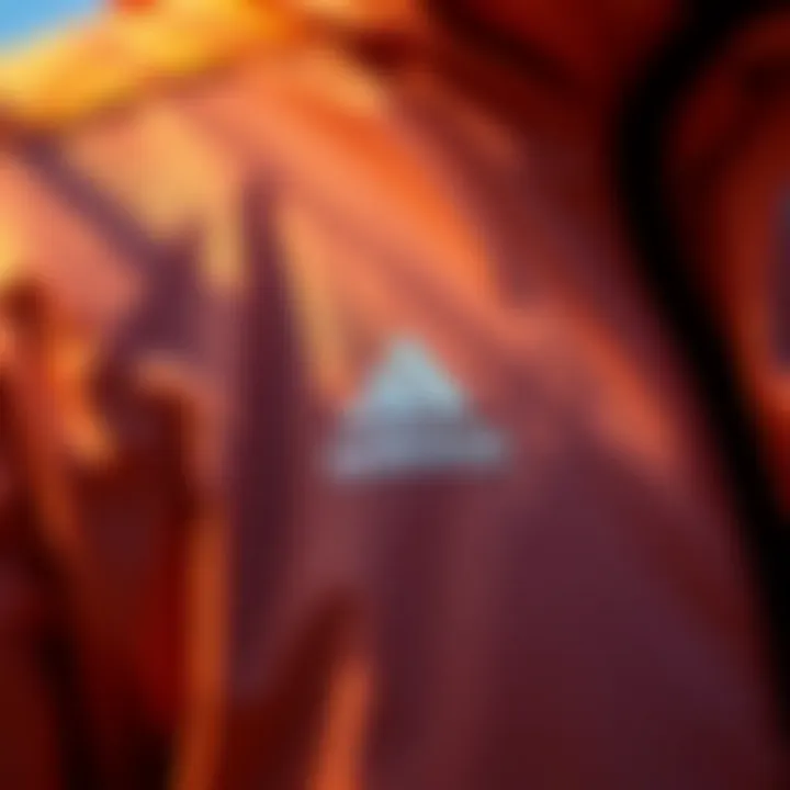 Detail of Lightweight Material Close-up of the lightweight material of Adidas Varilite jacket