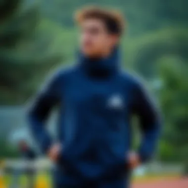 Outdoor Activity with Adidas Varilite Adidas Varilite jacket showcased in outdoor activity