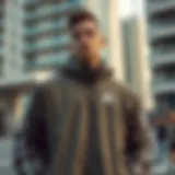 Stylish Adidas Varilite jacket displayed in an urban setting
