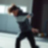 Dynamic athlete showcasing air deldon sportswear