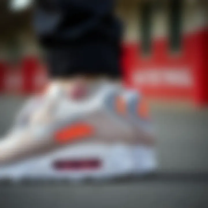 A side view of Air Max 90, highlighting the cushioning technology.