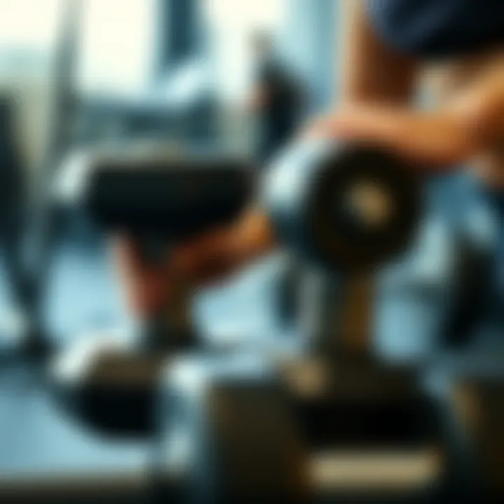 Close-up of weights emphasizing high-intensity workout benefits