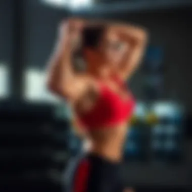 Illustration of proper posture during anaerobic training techniques