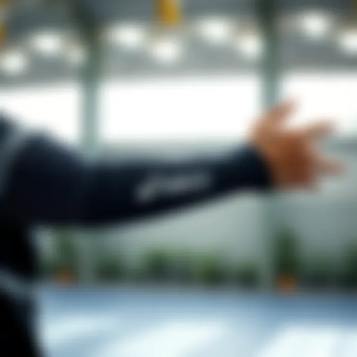 Asics arm sleeves showcasing advanced fabric technology