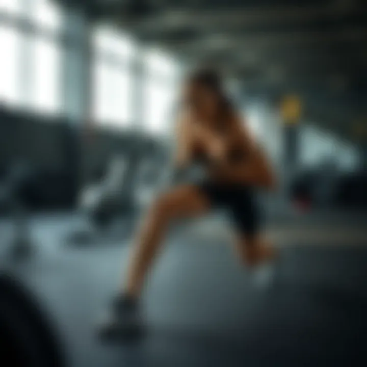 Fitness routine focusing on leg exercises