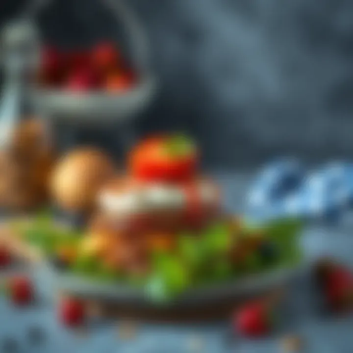 Healthy meal with nutritious ingredients