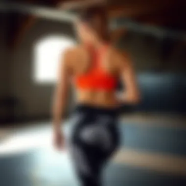 Stylish workout gear for back training