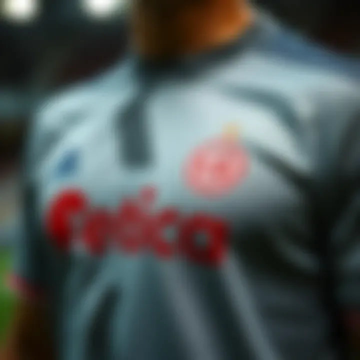 Detailed design features of Beşiktaş grey jersey