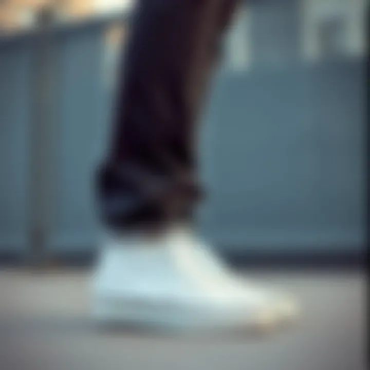 Fashion tips for styling white high-top Vans