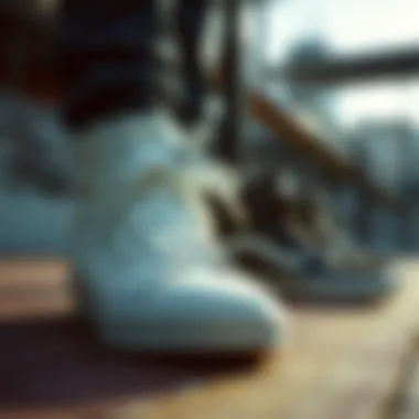 Historical evolution of white high-top Vans in sports