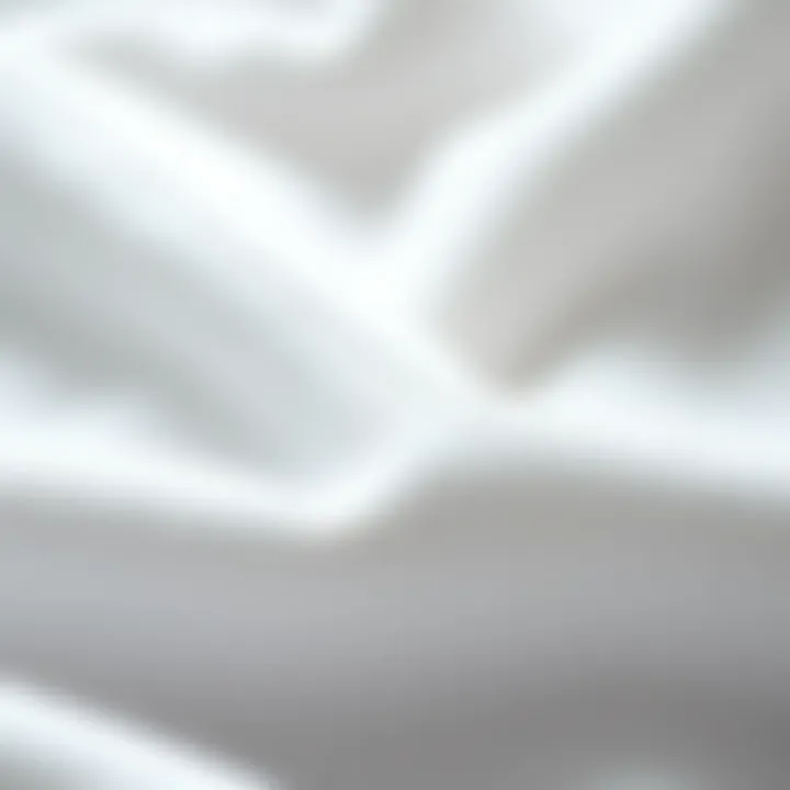 Close-up of white tech fleece fabric texture