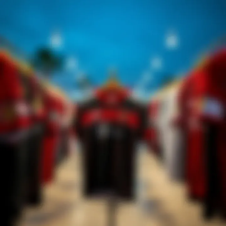 A collection of Beşiktaş jerseys available for purchase at various locations.