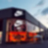 Exterior view of a Nike outlet store in Bursa