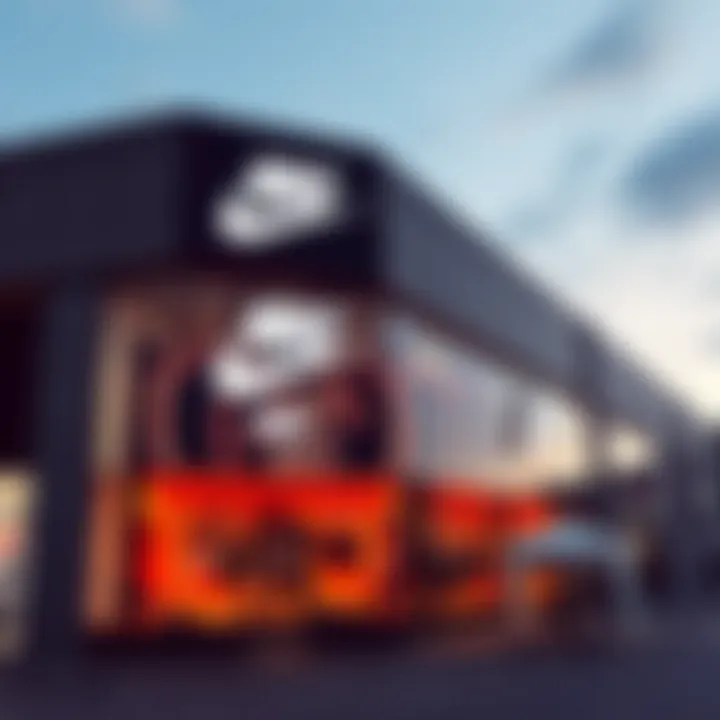 Exterior view of a Nike outlet store in Bursa