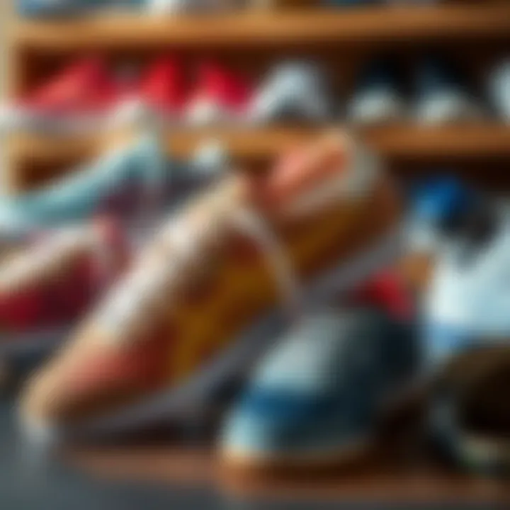 Diverse Styles of Bursa Sports Shoes Bursa sports shoes in various colors and styles