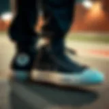 Converse Ankle Shoes in Action Stylish Converse ankle shoes in a sporty setting