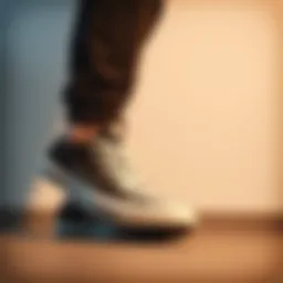 Stylish black Converse shoes showcased on a minimalist background