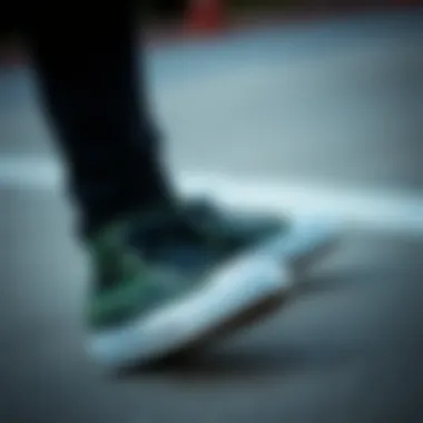 A stylish pair of Converse shoes featuring a unique camouflage pattern.