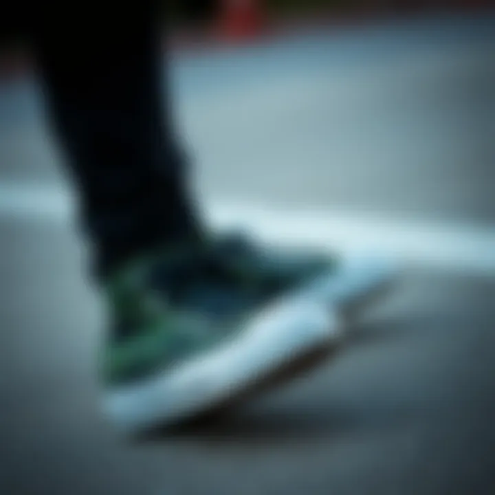 A stylish pair of Converse shoes featuring a unique camouflage pattern.