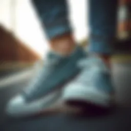 Stylish Converse sneakers paired with casual attire