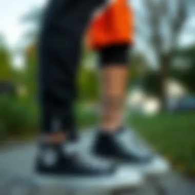 Versatility of Stylish Converse Sneakers A versatile outfit featuring black Converse sneakers