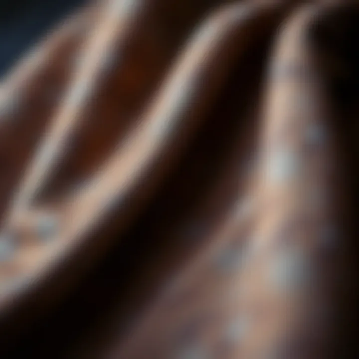 Close-up of innovative materials used in D'lux Trekker clothing.