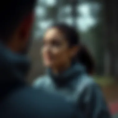 User experience highlighted with D'lux Trekker apparel during an active moment.