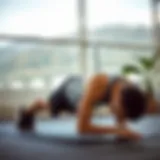 Demonstration of proper plank form