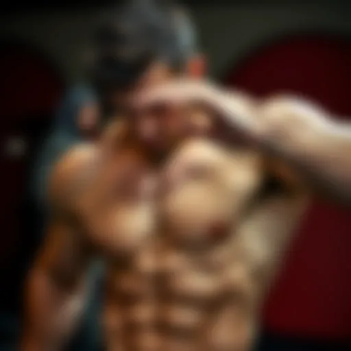 Dynamic chest exercise showcasing proper form