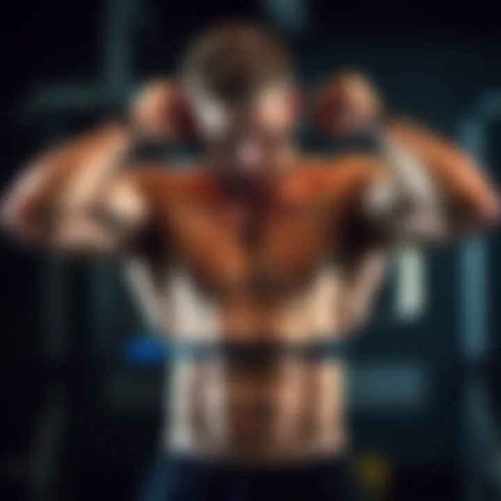 Strengthening chest muscles with resistance bands