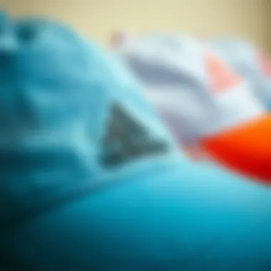 Close-up of high-quality materials used in Adidas caps