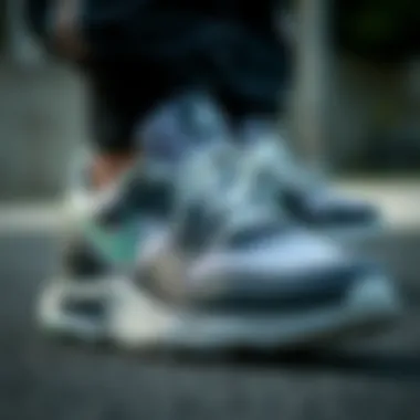 Close-up of sports shoes showcasing quality materials