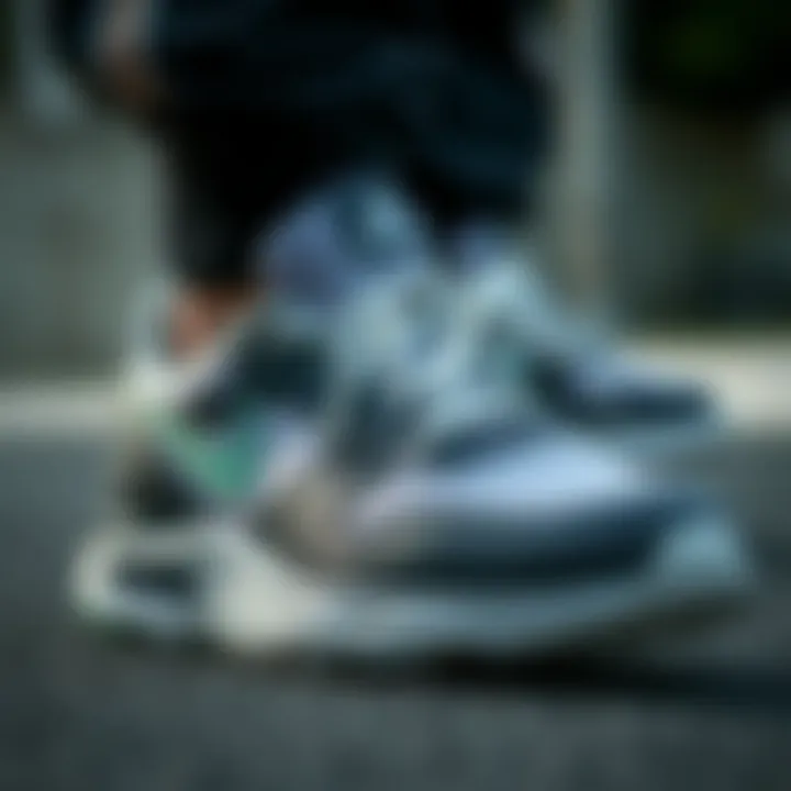 Close-up of sports shoes showcasing quality materials